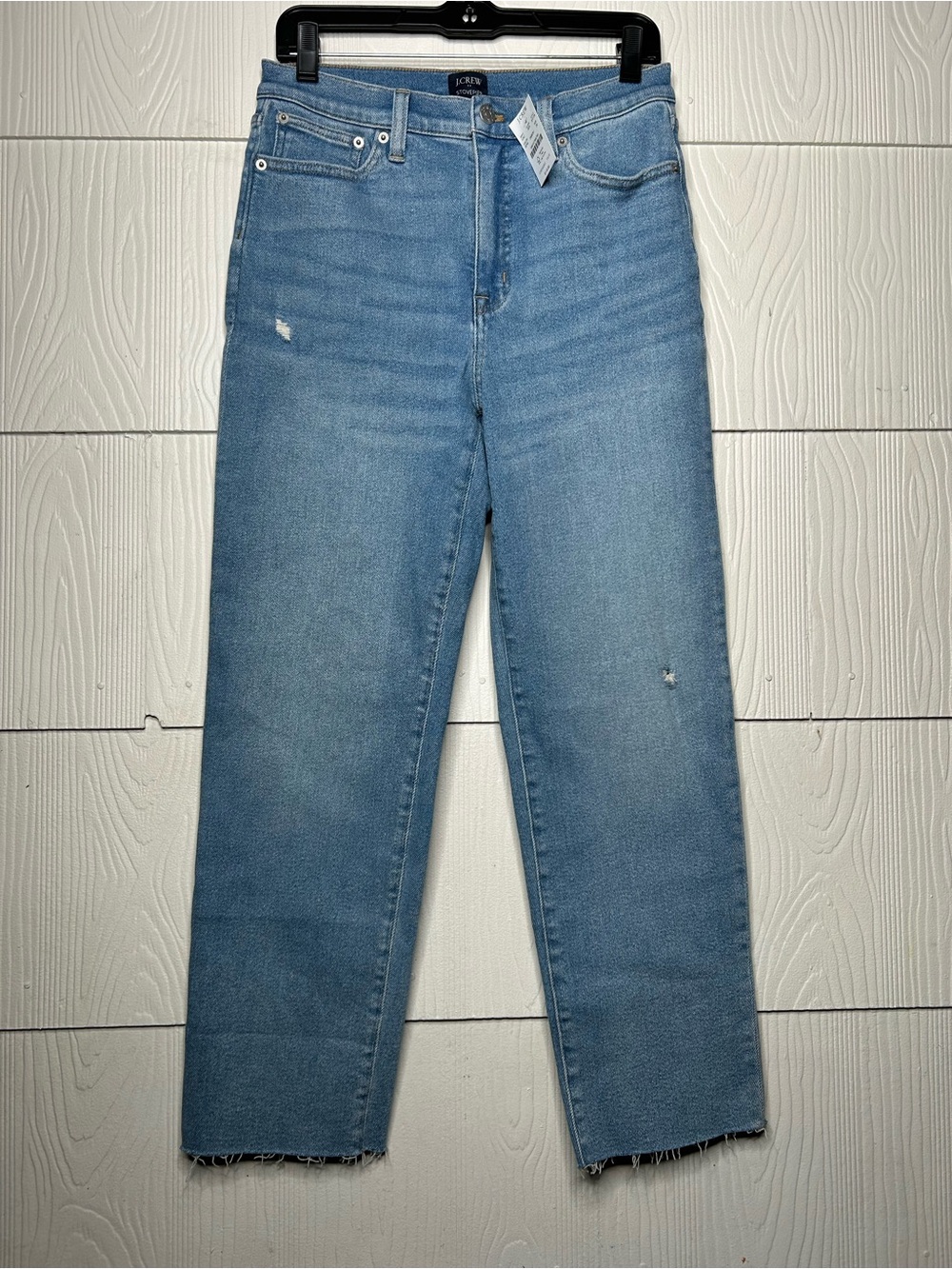 J. Crew Medium Light Blue Straight-Leg Jeans
